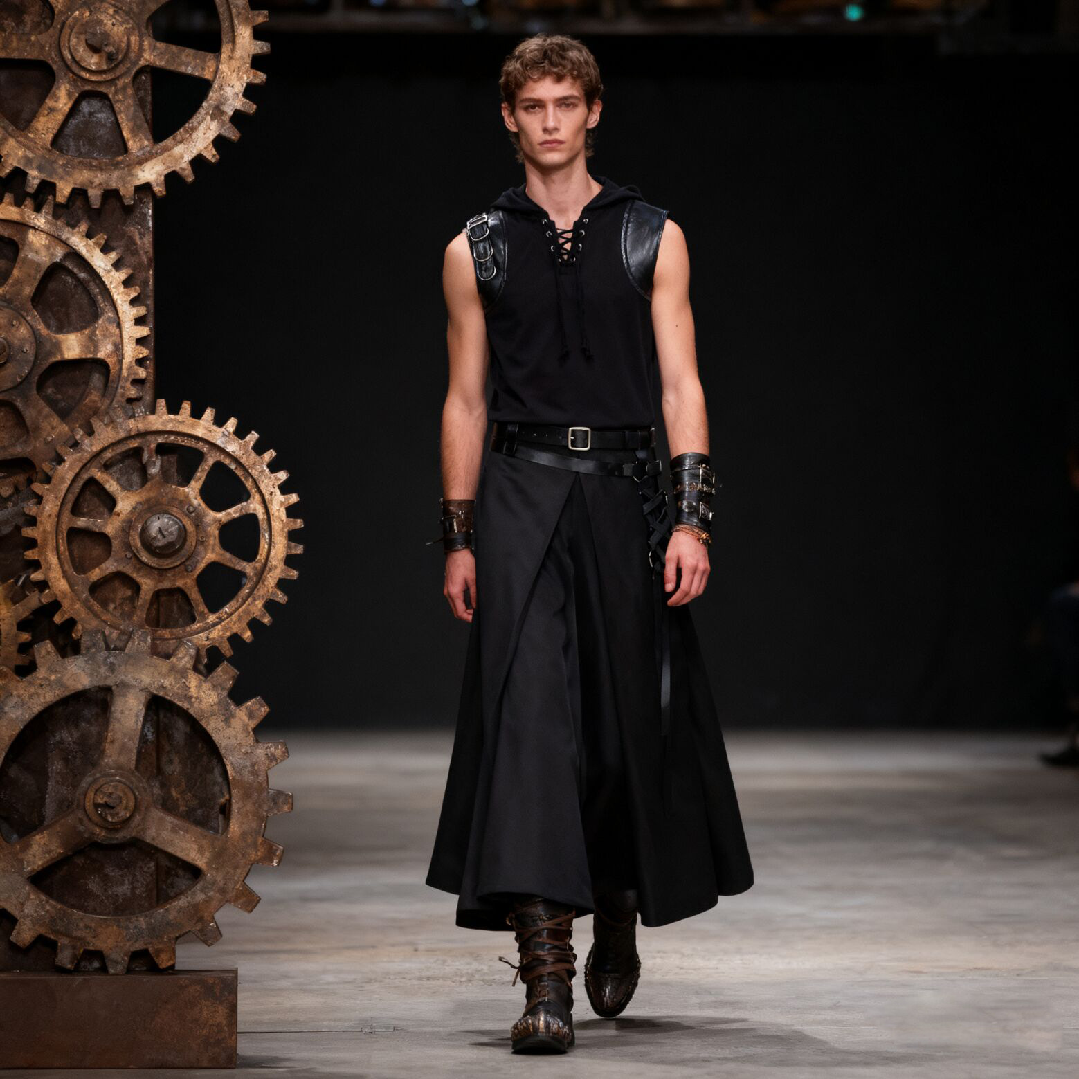 Medieval Gothic Lace Up Pirate Shirt - Men's Medieval Pirate Shirts Lace Up