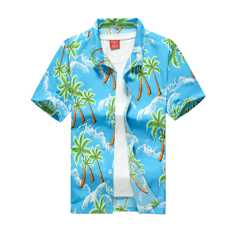 Summer Mens Hawaiian Casual Co - Vintage Hawaiian Floral Shirt ulasan dan harga