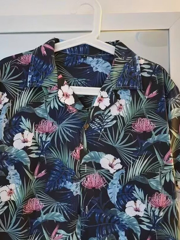 Vintage Thai Floral Shirt Loos - Vintage Hawaiian Floral Shirt ulasan dan harga