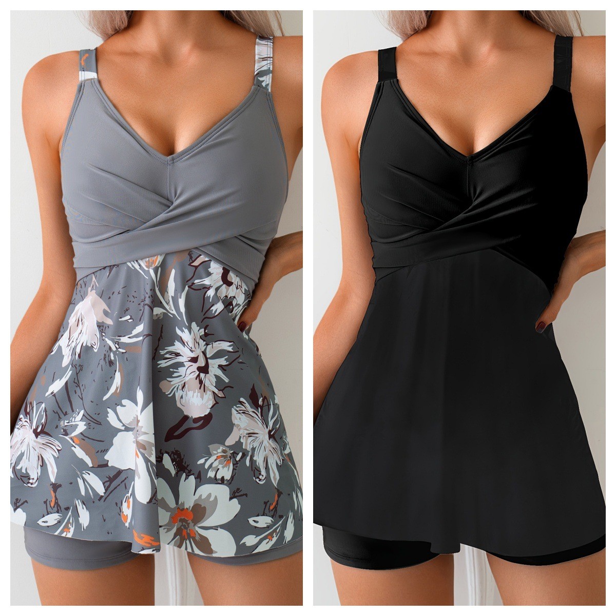 Swimsuit Woman Tankini Two Pie - Shorts ulasan dan harga
