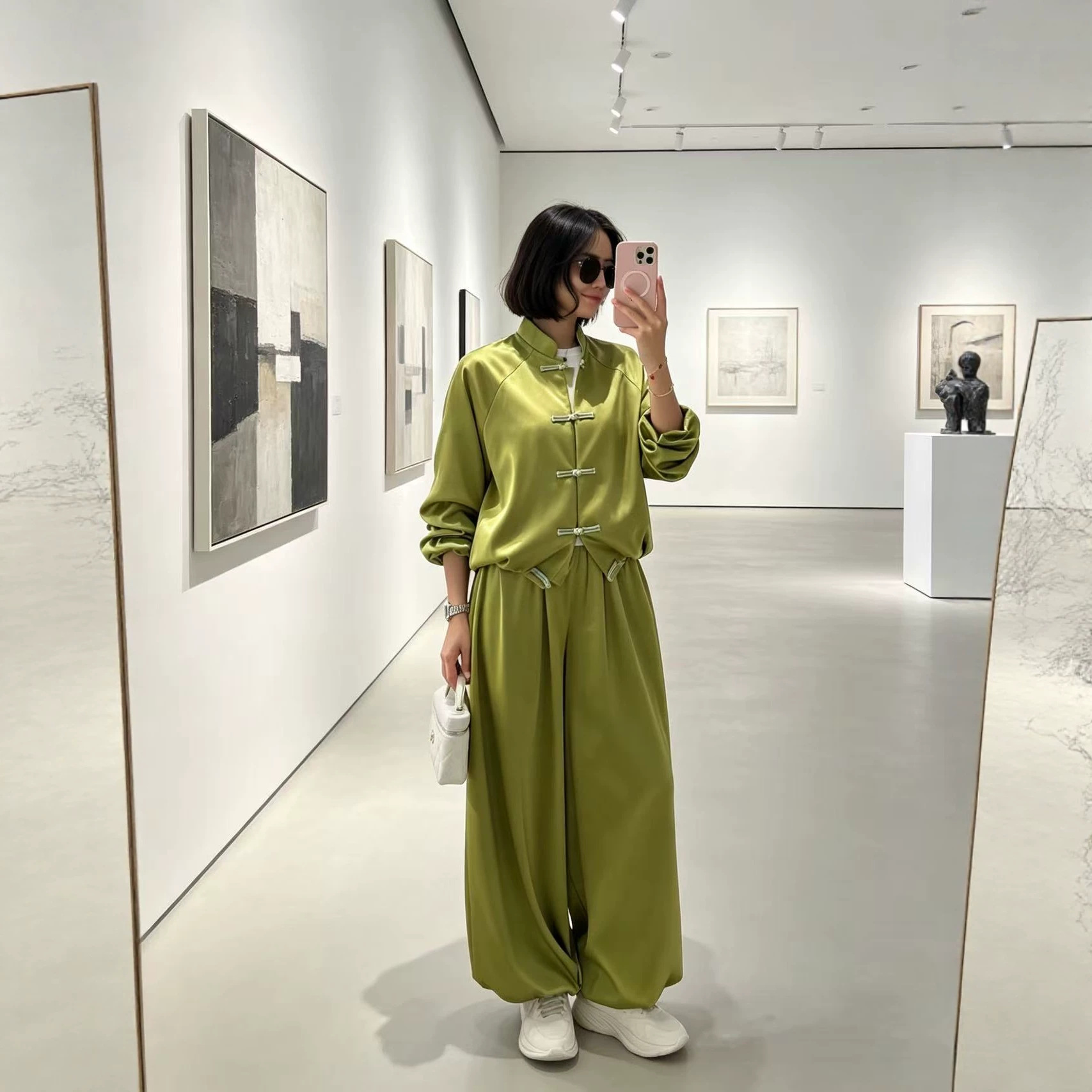 Green Lightweight Loose Women' - Shirts ulasan dan harga