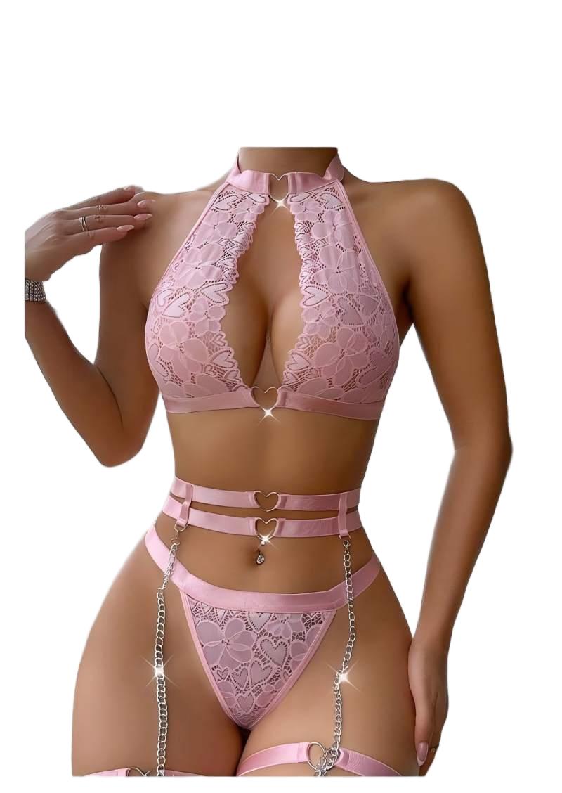 Sexy Lingerie Set Push Up Lace - Underwear ulasan dan harga
