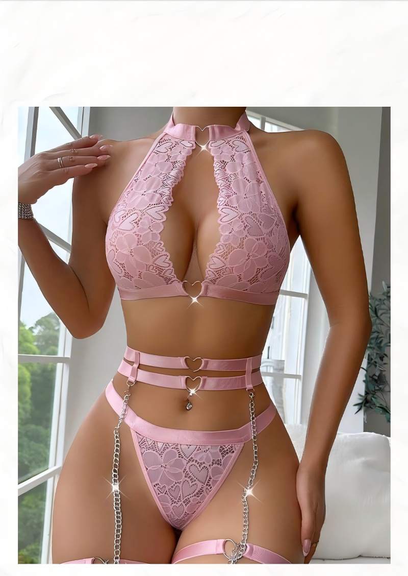 Sexy Lingerie Set Push Up Lace - Underwear ulasan dan harga
