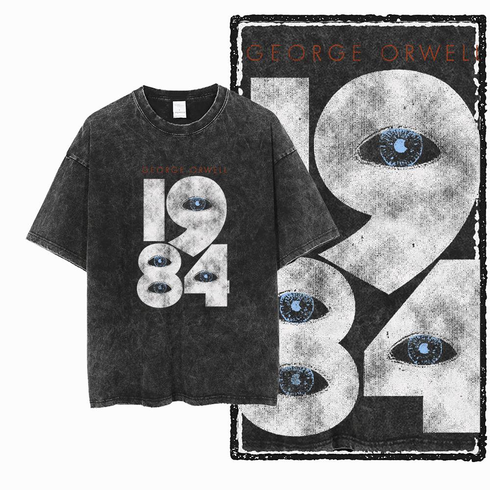 G02 Exclusive 100% Cotton Big  - Acid Wash Vintage Graphic T Shirt ulasan dan harga