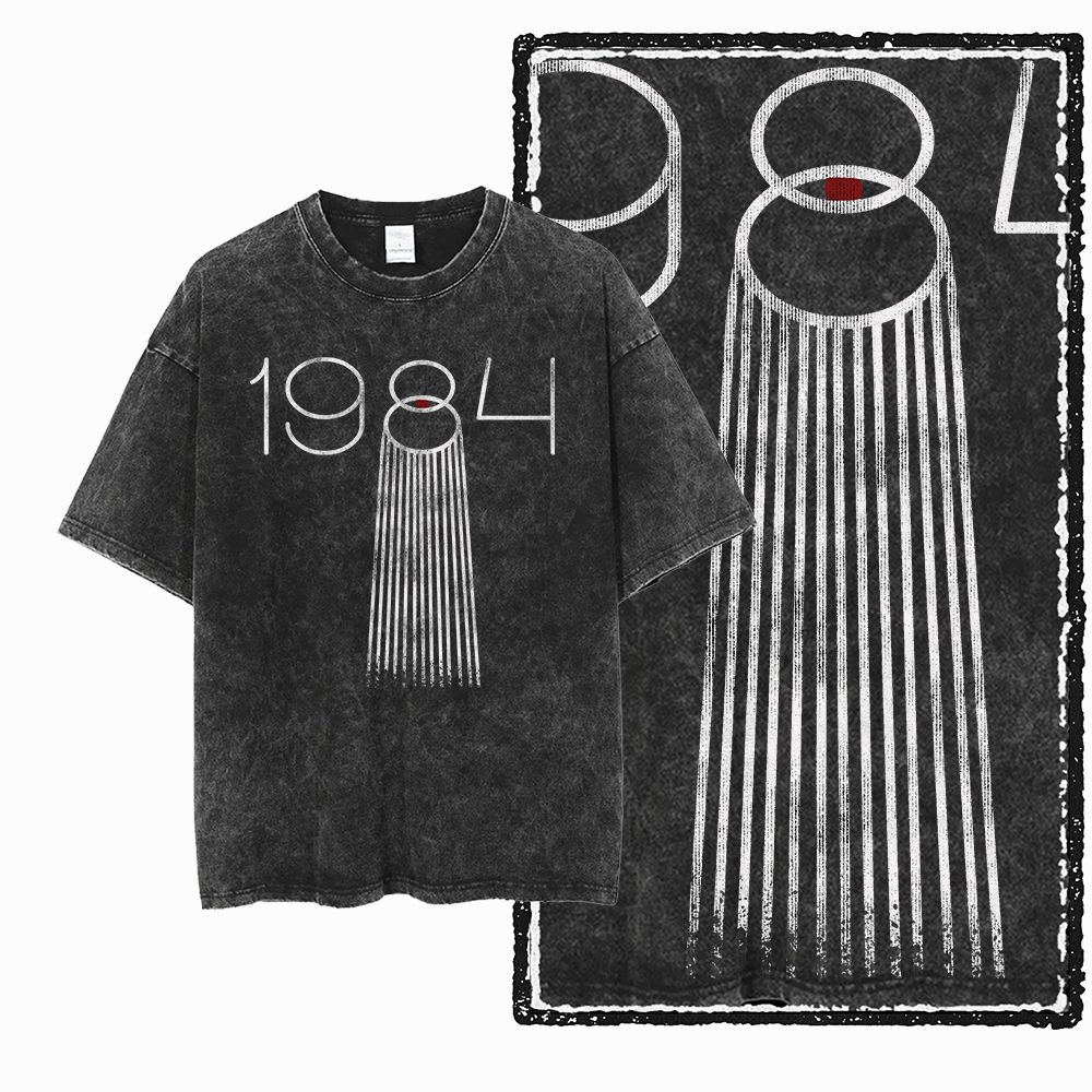 G02 Exclusive 100% Cotton Big  - Acid Wash Vintage Graphic T Shirt ulasan dan harga