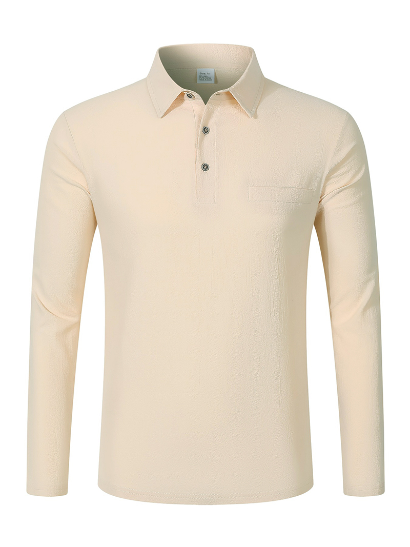 Men's Linen Blend Long Sleeve  - Mens Linen Shirt Long Sleeve ulasan dan harga
