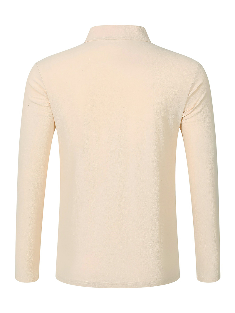Men's Linen Blend Long Sleeve  - Mens Linen Shirt Long Sleeve ulasan dan harga
