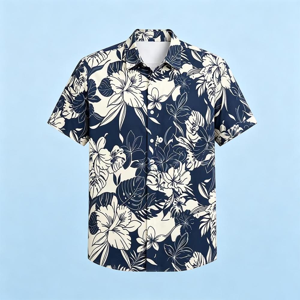Vintage Plant Floral Print Haw - Vintage Hawaiian Floral Shirt ulasan dan harga