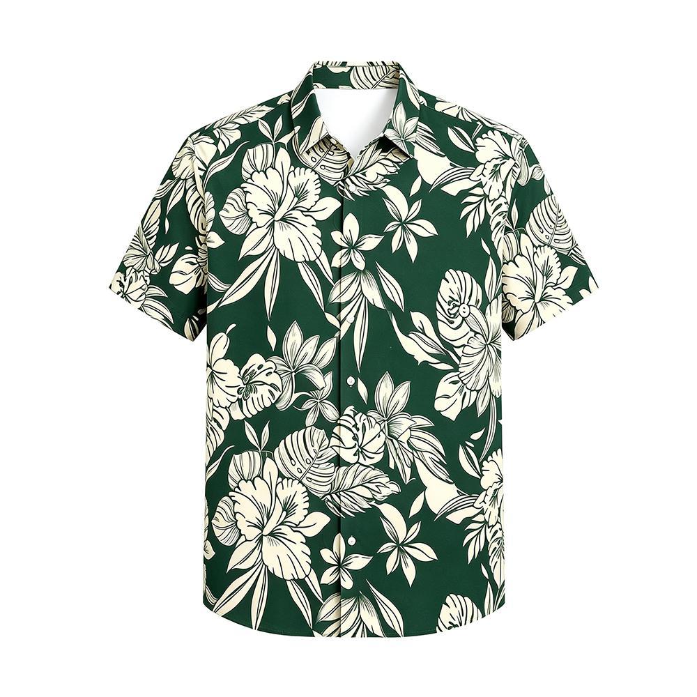 Vintage Plant Floral Print Haw - Vintage Hawaiian Floral Shirt ulasan dan harga
