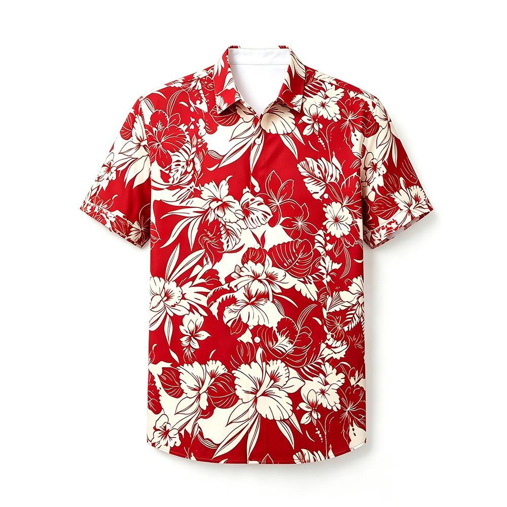 Vintage Plant Floral Print Haw - Vintage Hawaiian Floral Shirt ulasan dan harga