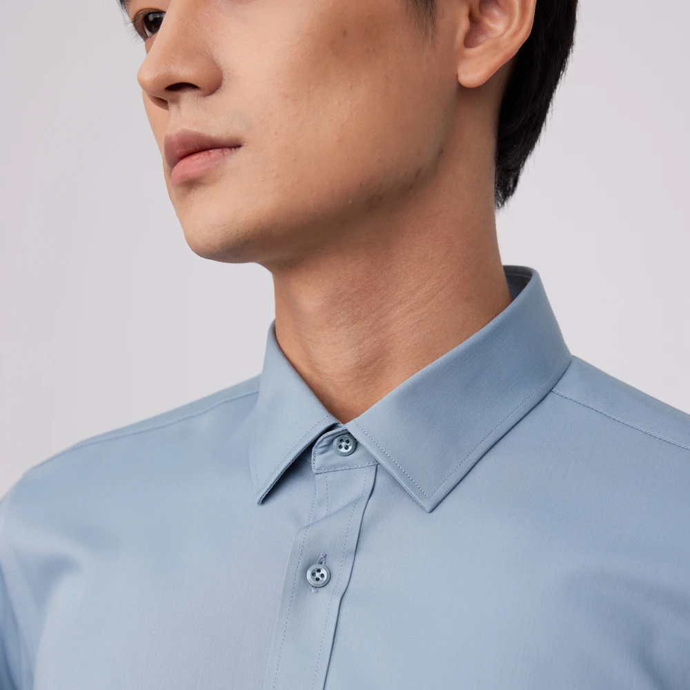 Men's Business Non-Iron Shirt  - Breathable Bamboo Fiber Shirt Non Iron ulasan dan harga