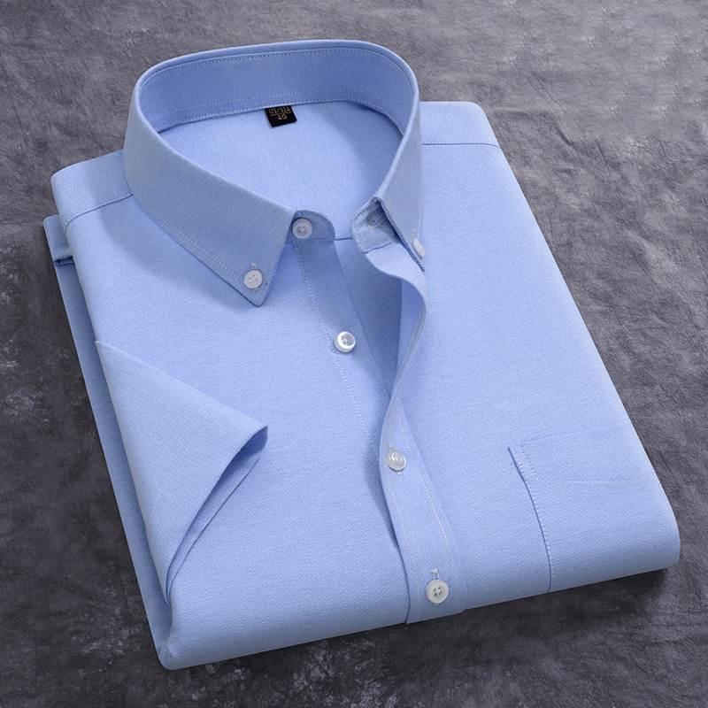 100% Cotton Men's Oxford Shirt - Oxford Cotton Casual Shirt Business ulasan dan harga