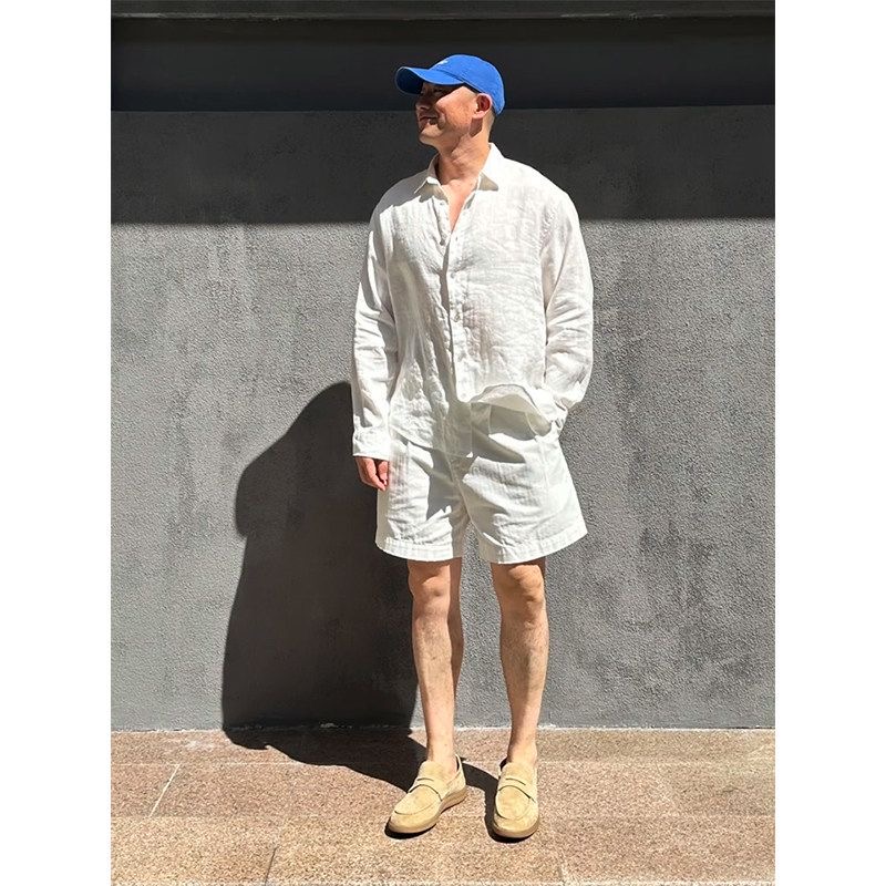 Light Luxury Men's Linen Sun P - Mens Linen Shirt Long Sleeve ulasan dan harga