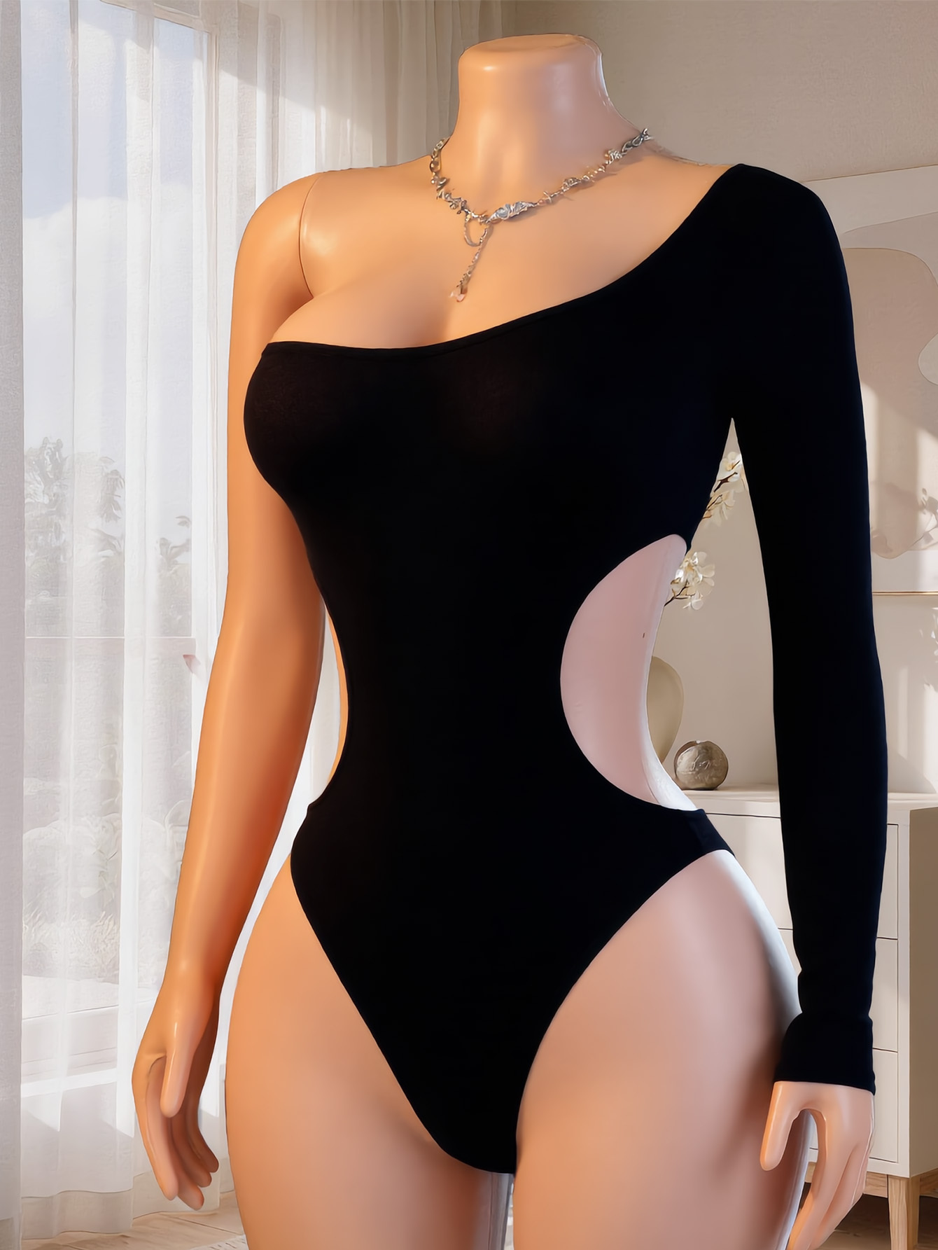 Women One Shoulder Long Sleeve - Underwear ulasan dan harga