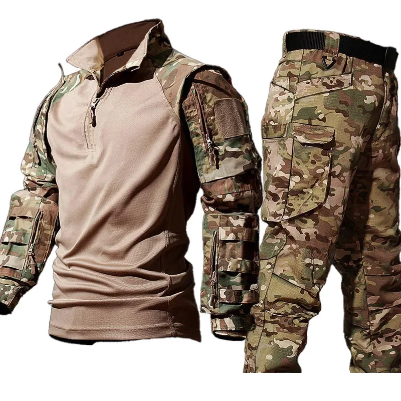 New Tactical Shirt Suit Men Ai - Tactical Military Shirt Cargo ulasan dan harga