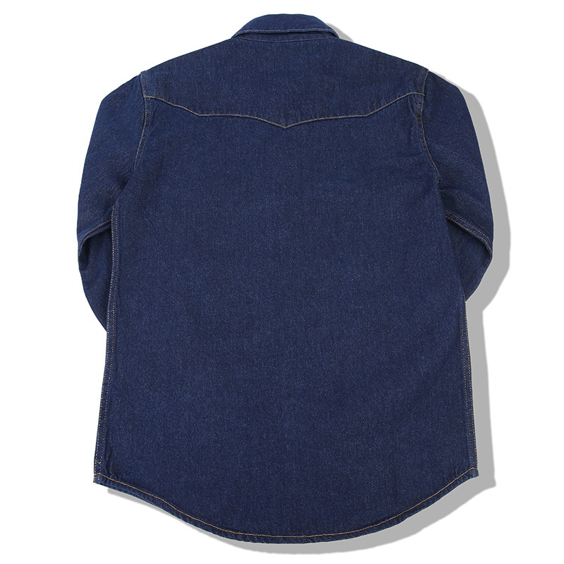 American Wash Vintage Denim Sh - Mens Western Denim Pearl Snap Shirt ulasan dan harga