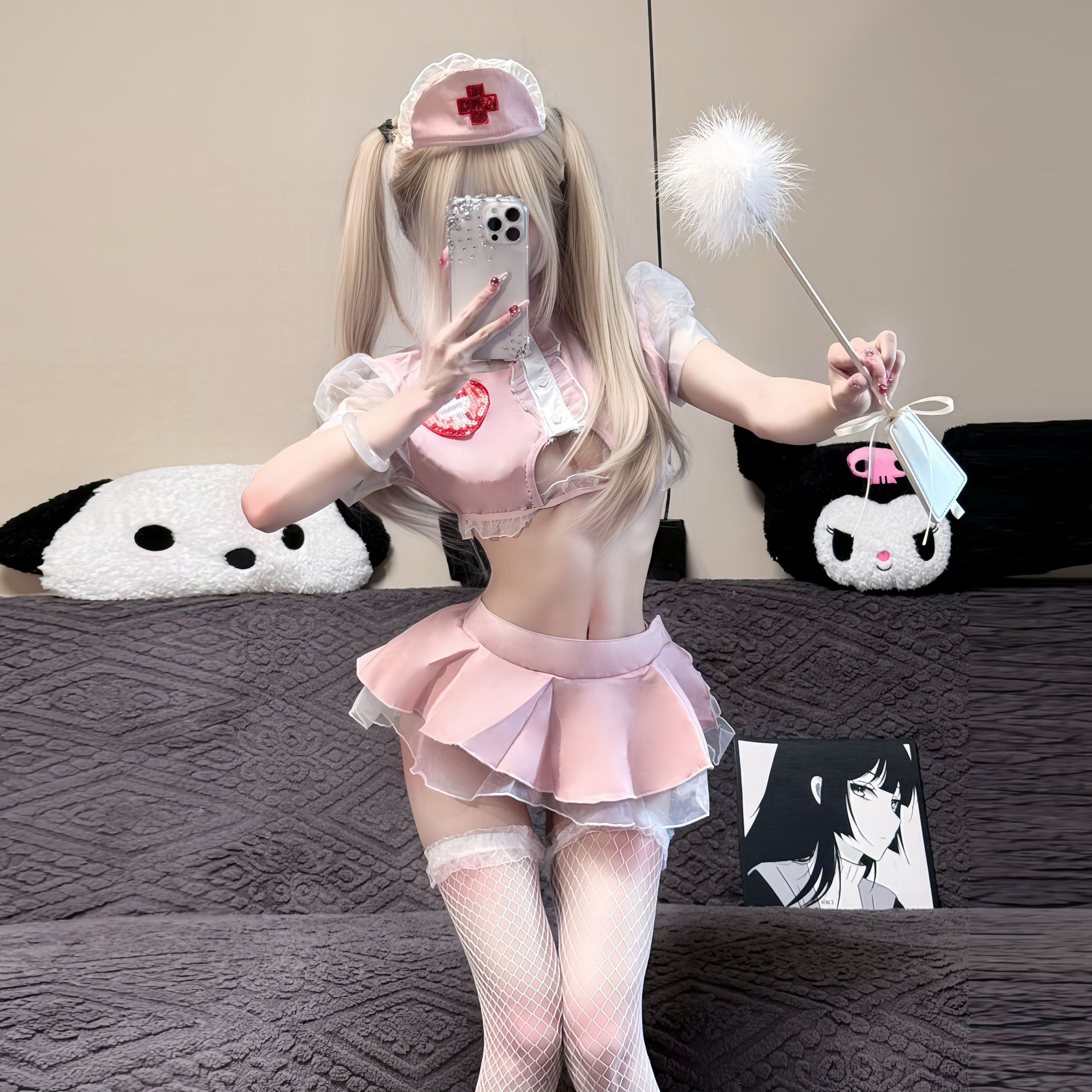 Sexy lingerie; cute nurse role - Underwear ulasan dan harga
