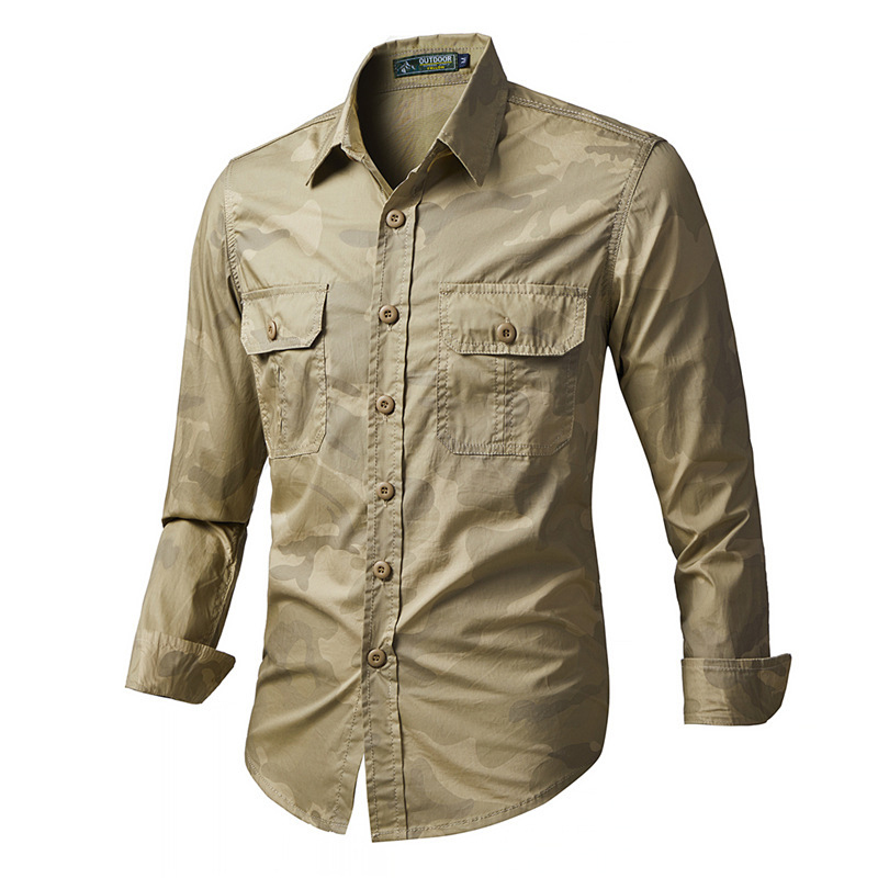 Spring Autumn Men's Tactical C - Tactical Military Shirt Cargo ulasan dan harga