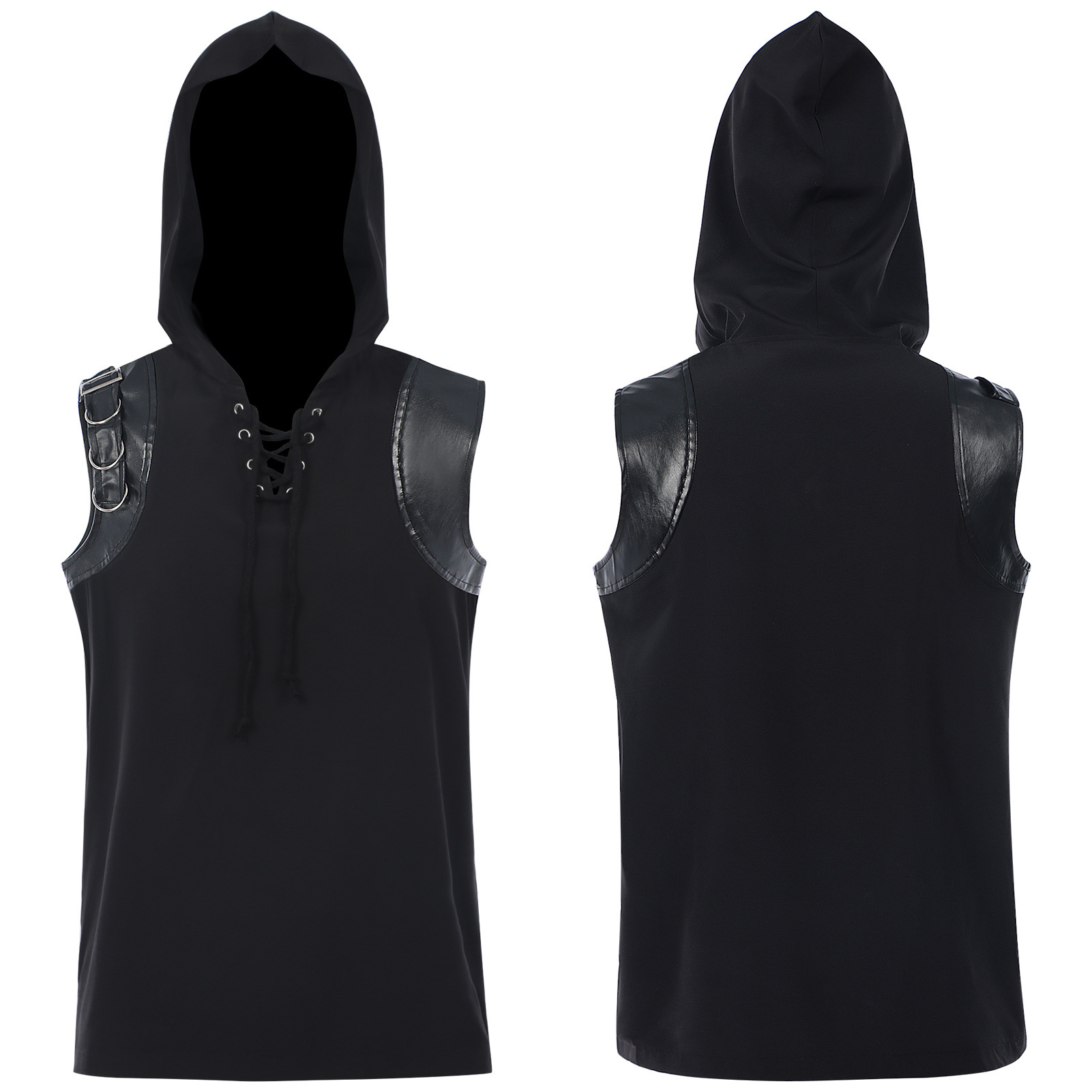 Men's Medieval Pirate Shirts L - Medieval Gothic Lace Up Pirate Shirt ulasan dan harga