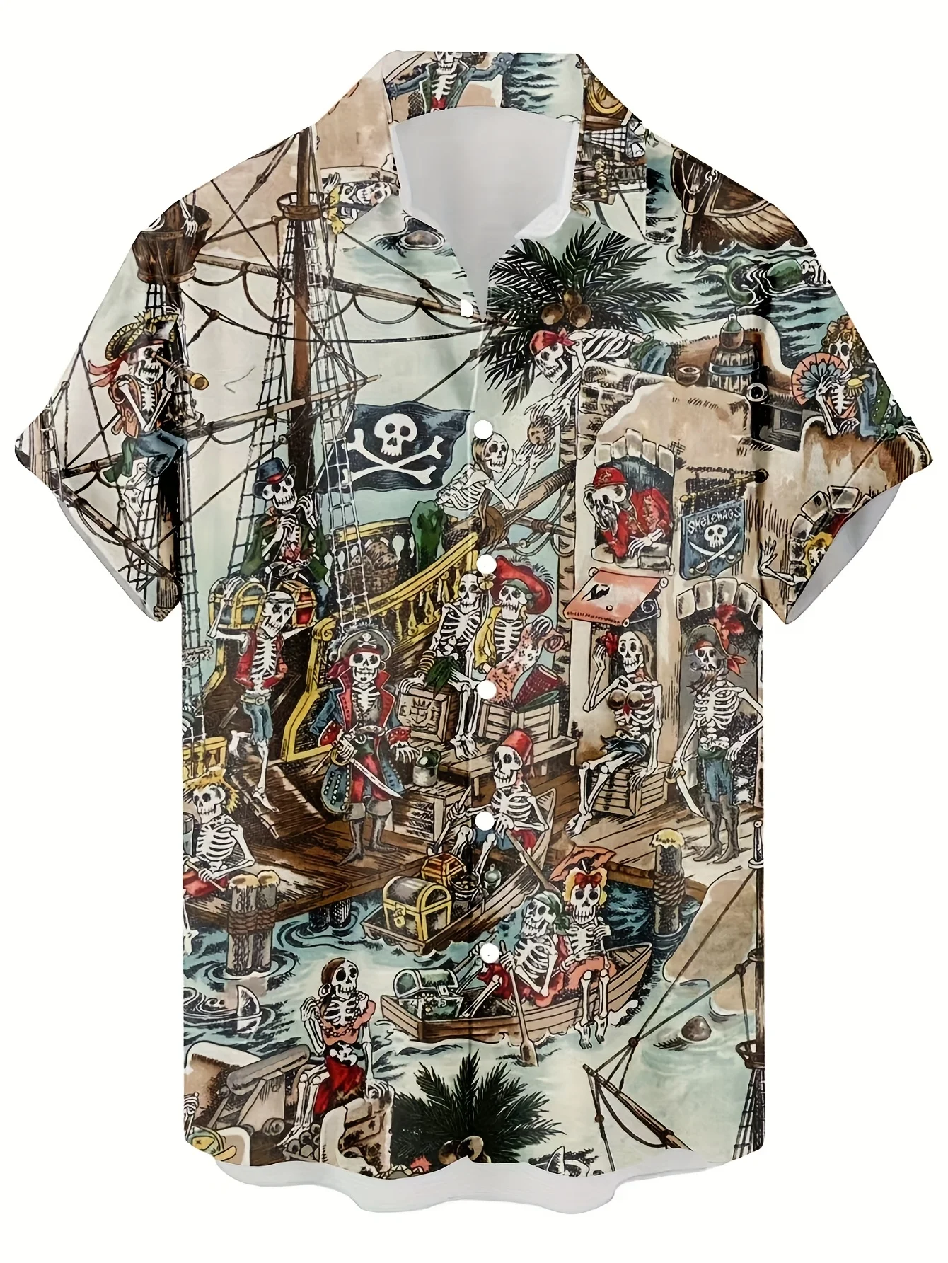 Men Vintage Classic Car Palm T - Vintage Hawaiian Floral Shirt ulasan dan harga