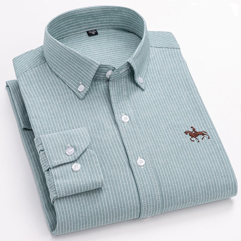Quality 100% Cotton Oxford Shi - Oxford Cotton Casual Shirt Business ulasan dan harga