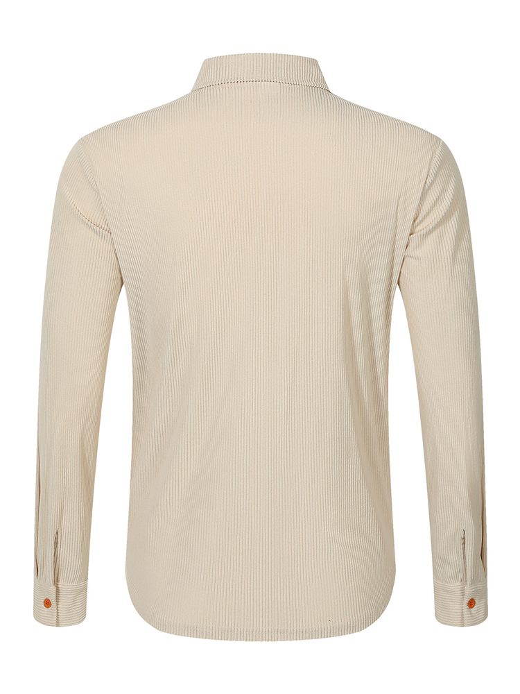 Casual Men's Corduroy Shirt Ja - Corduroy Button Up Shirt Men ulasan dan harga