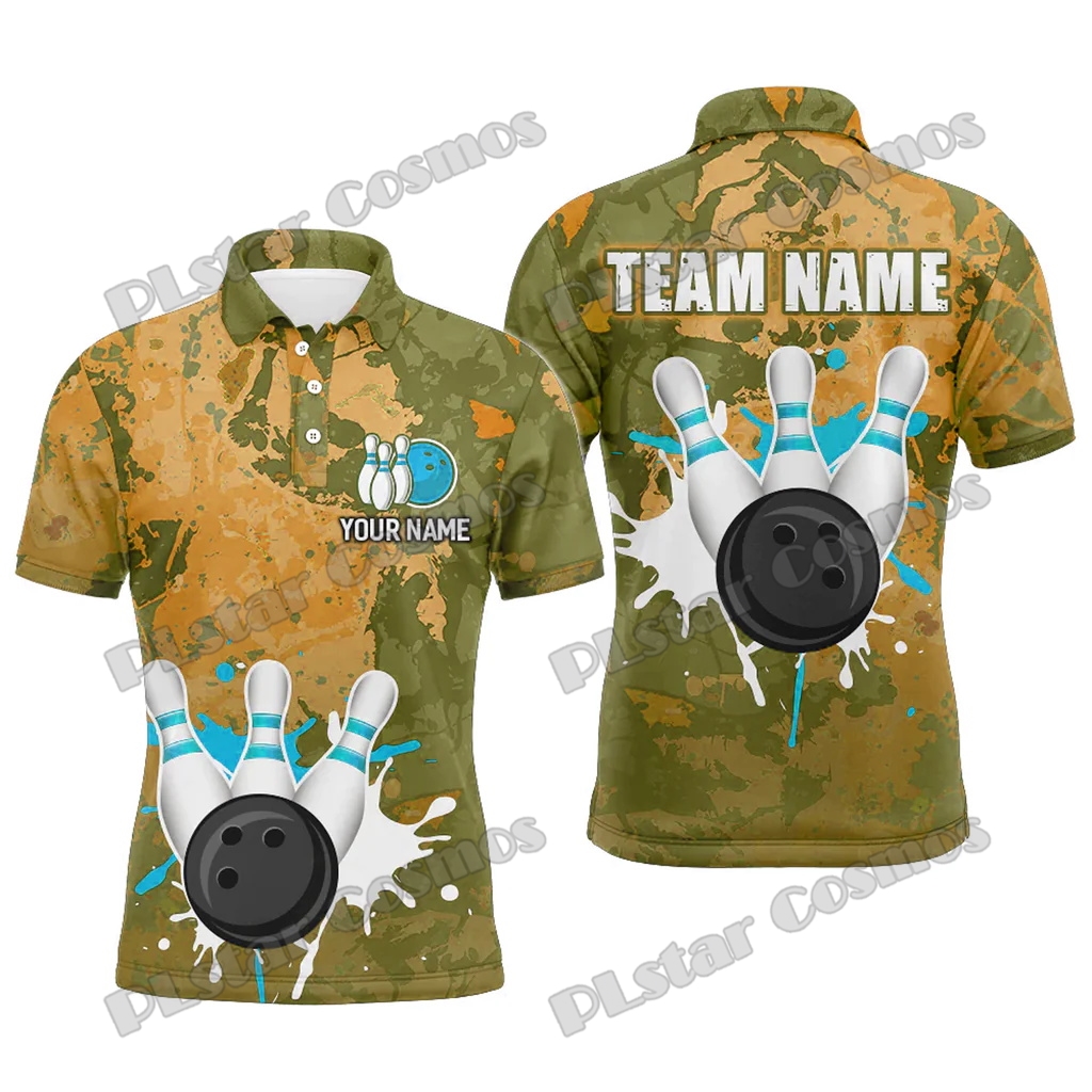 Retro Bowling Water Milk Multi - Short Sleeve Bowling Shirt Retro ulasan dan harga