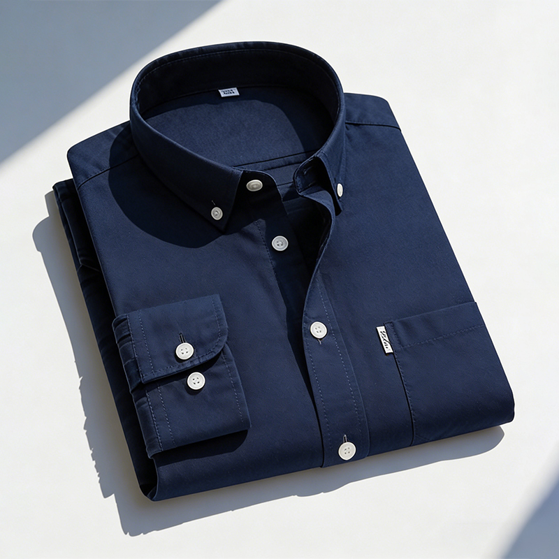 Men's Pure Cotton Oxford Solid - Oxford Cotton Casual Shirt Business ulasan dan harga