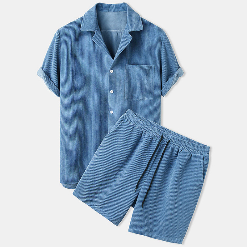 2025 New Men's Summer Corduroy - Corduroy Button Up Shirt Men ulasan dan harga