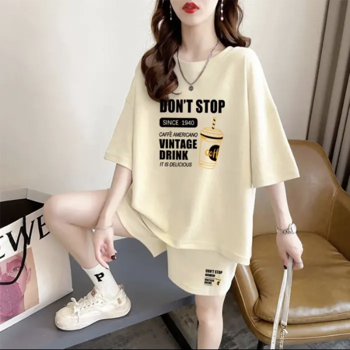 Fashion women's summer shorts  - T-Shirts ulasan dan harga